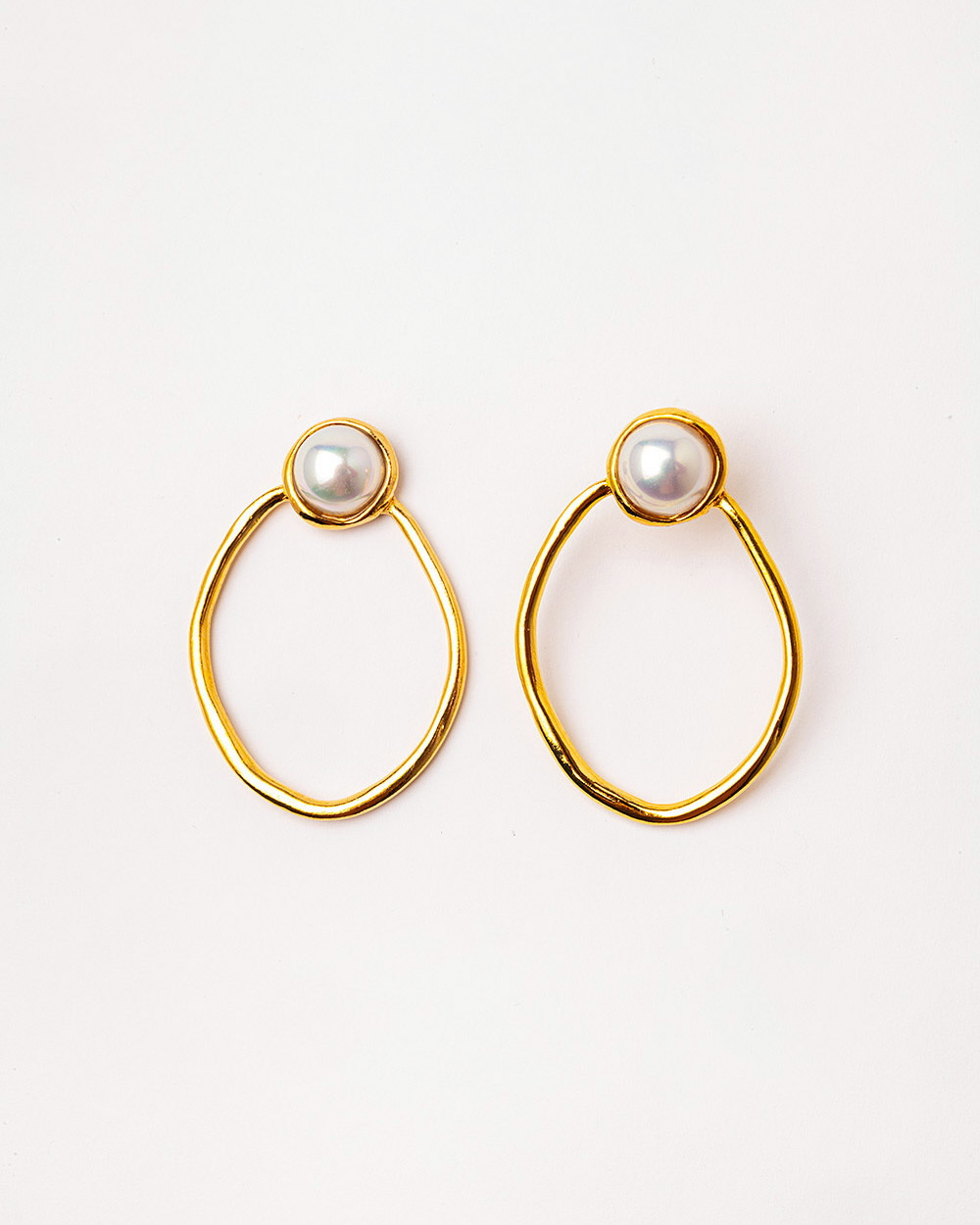 Earrings with Mallorca pearl